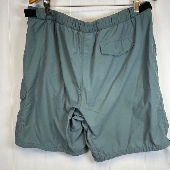 EX OFFICIO Mens XL Cargo Hiking Shorts Nylon Belted Blue Outdoor Adventure - Picture 10 of 10